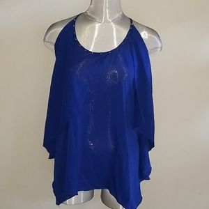 Blue Gold studded top